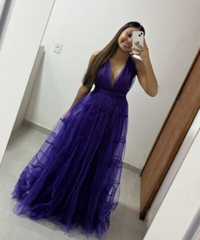 vestido tule