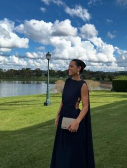 vestido plisse acordeon