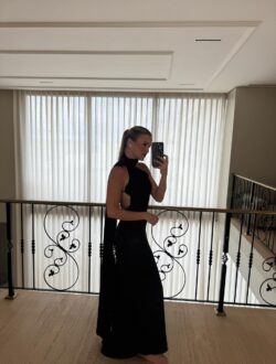 vestido toque de seda